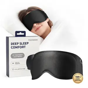Weighted 3D Sleep Mask for Deep Sleep | Full Coverage Light Blocking, Lash-Friendly, Adjustable Fit, Perfect for Airplane, Office Nap & Home