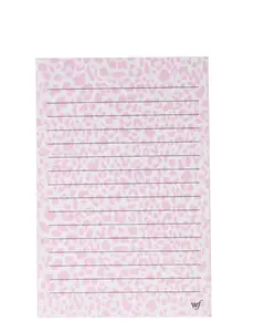 Wildflower Cases - Pink Meow, Limited Edition Notepads | Organization Work School Cute Trendy Functional Notes Stationery Office Supplies Soft Cover Notebook