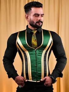 Male corset vest - Satin Men's Corset