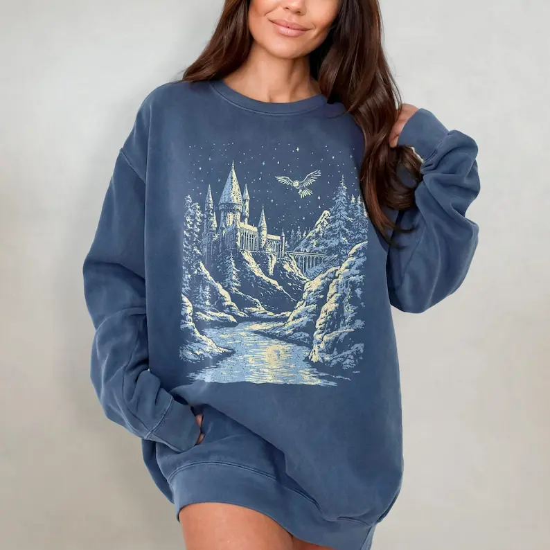 Magical Book Sweatshirt, Bookish Sweatshirt, Wizarding World Crewneck, Magic Wizard Lover Gift, Universal Studios Sweatshirt