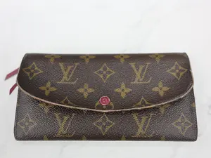 Pre-owned Louis Vuitton CANVAS Small Leather Goods EMILIE WALLET IN MONOGRAM CANVAS