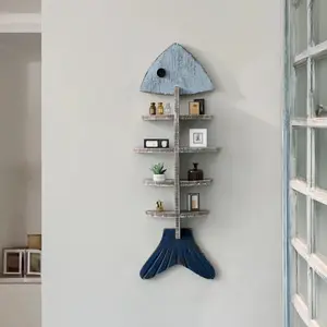 Nordic Fish Wooden Shelf