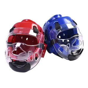 Crystal Clear Martial Arts Face Shield Full-Coverage Jaw & Cheek Guard for Adults Kids Anti-Impact Taekwondo Boxing Mask Unisex Pressure Distribution Design Elastane shiesty mask football helmet