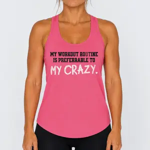 My Workout Routine Fitness Racerback Tank