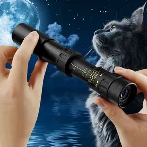 10-300x40 High Definition Monocular Telescope, Zoom Long Focus Lens, Foldable Design, Suitable for All Smartphones, Hunting Camping Bird Watching