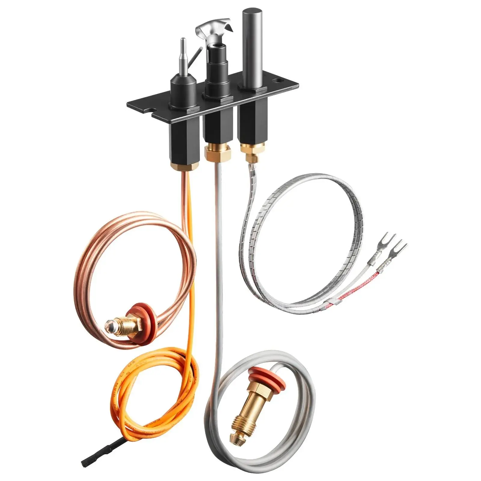 VEVOR Gas Pilot Assembly,  OE 485-510A,4021-736,2103-010 Fireplace Gas Pilot Assembly Kit, Natural Gas Ignition Replacement, Compatible with Quadra-Fire, Heat & Glo, Heatilator Models,Black