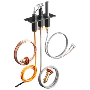 VEVOR Gas Pilot Assembly,  OE 485-510A,4021-736,2103-010 Fireplace Gas Pilot Assembly Kit, Natural Gas Ignition Replacement, Compatible with Quadra-Fire, Heat & Glo, Heatilator Models,Black