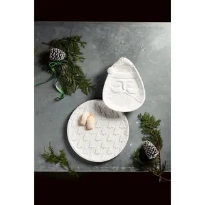 White Christmas Nested Platter Set