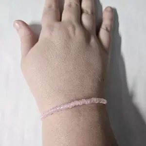 handmade pink wrap around bracelet