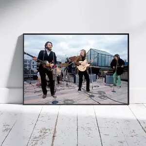 Beatles Rooftop Concert Poster, Halloween gifts, Christmas gifts