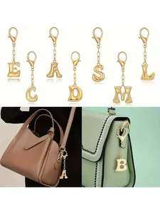 1pc Personalized Creative 26 English Letters 3D Balloon Bubble Pendant, Fashion Bag & Backpack Keychain, Bag Decoration Accessory