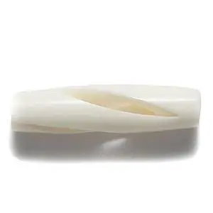 24IP114-S: Bone Pipe 1IN Carved Swirl 20PC