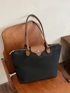 Fashion Waterproof Nylon Tote Bag for Women, Large Capacity Stylish Handbag, Classic Dumpling Design Shoulder Crossbody Bag