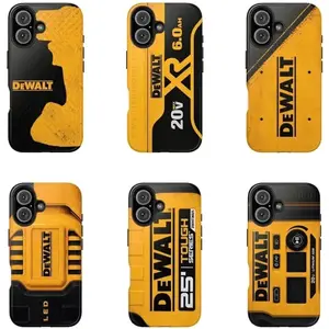 Yellow Black Tool-Inspired Phone Case for iPhone & Samsung | Rugged Worksite Style Protective Tough Case | Industrial Design Shockproof Cover