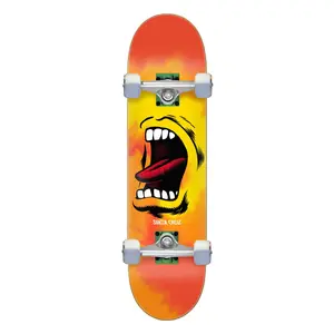 8.0in Full Big Mouth Flame Santa Cruz Complete Skateboard
