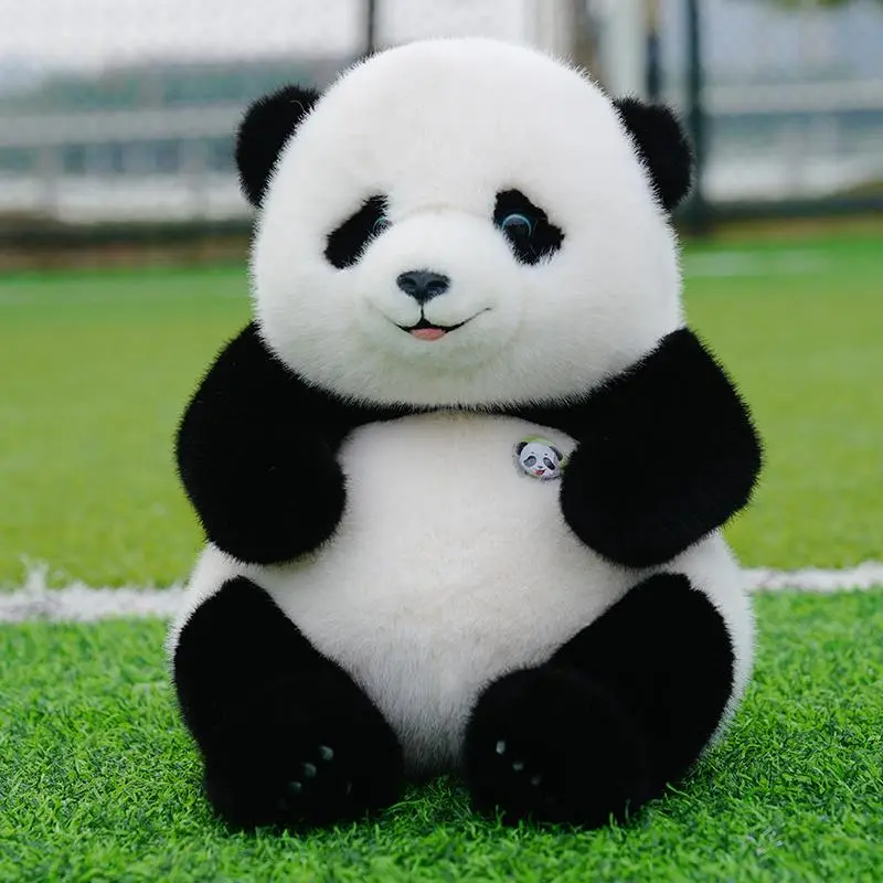 25-50cm Adorable Base Simulation Lifelike Giant Panda FuBao Plush Toys Kawaii Stuffed Animals Soft Bears Baby Appease Doll Gifts