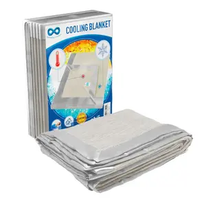 Everlasting Cooling Blanket - 60"x80" Dual-Sided Design with Icy Cool Fibers for Hot Flashes and Night Sweats, Lightweight & Machine Washable