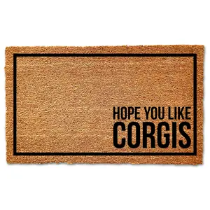 Hope You Like Corgis Doormat, Dog Doormat, Housewarming Gift, Corgi Doormat, Dog Door Mat, Pembroke Welsh Corgi, Dog Lover Gift, Corgi Owner