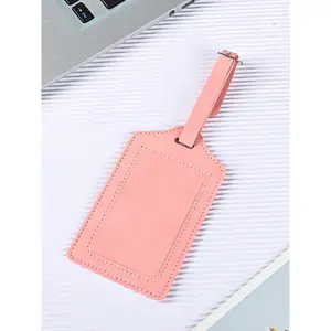 Luggage Tag, Travel Essential Device, Style Luggage Tag with Info Card, Durable Leather Material, Bag Charms