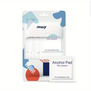 Disposable 75% Alcohol Swab for Wound Disinfection, Essential First Aid Box Supplies, Home Disaster Preparedness, Medical Consumables