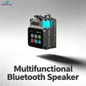 gaminja wireless speakers, portable mini multi-function wireless music player, rechargeable stereo radio speaker with cool light for home office, mother's day gift