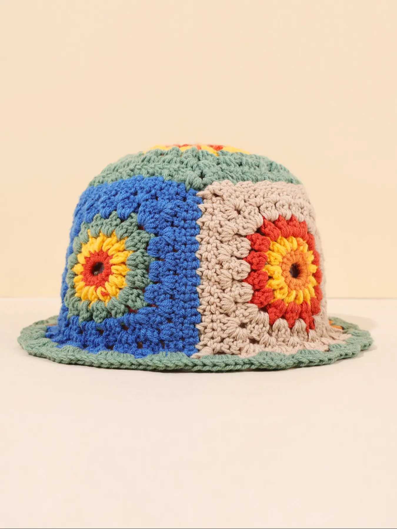 Handmade Crochet Hollow Knitted Cap, Fitted Design, Casual Style, All Season Use, Perfect for Daily Wear & Fashion Accessory