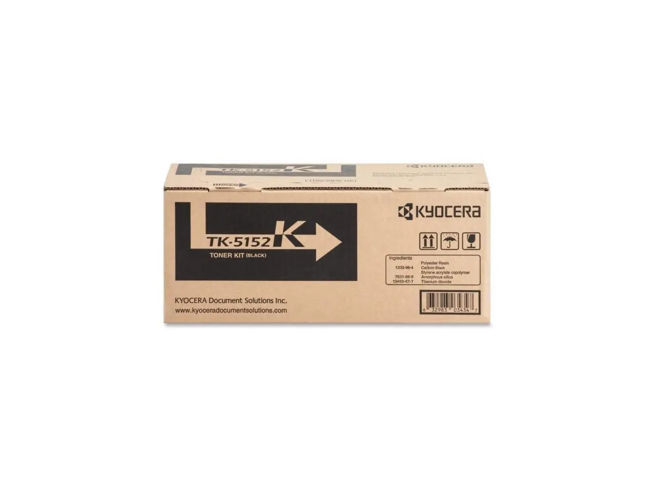 Kyocera KYOTK5152K 12K Pages Toner Cartridge - Laser, Black