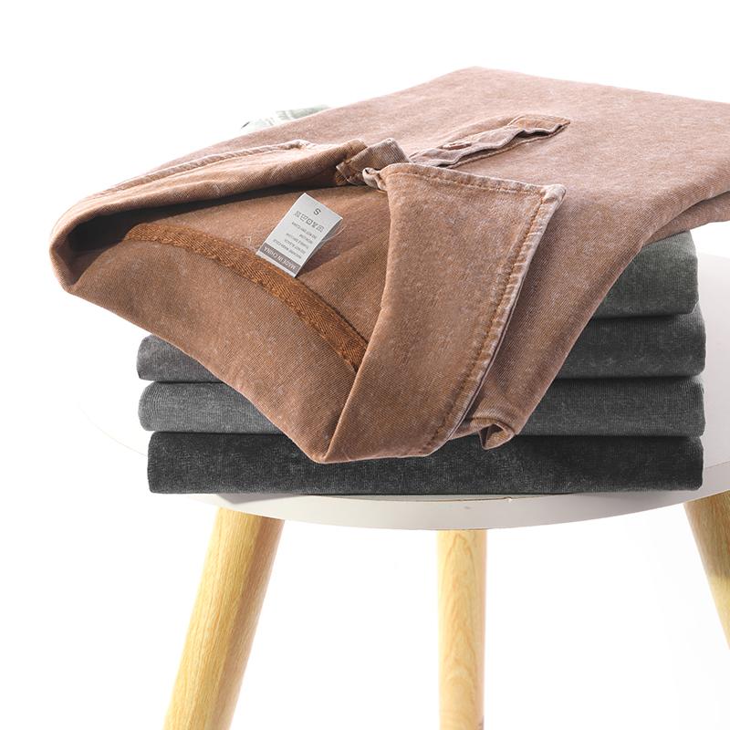 TOOTD Premium — Heavyweight 13 oz washed short-sleeve polo shirt (sizes 42–50), 100% cotton, men’s summer apparel