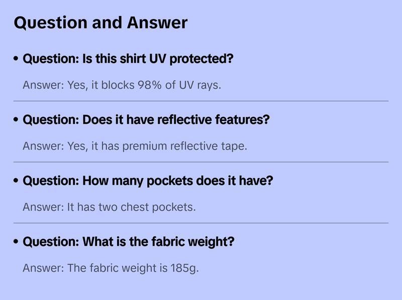 Portwest Geelong Shirt, Long Sleeve, Regular Weight Reflective Safety MA908