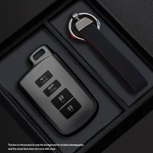 Warrior Style Tpu Car Key Case Cover for Toyota Camry Corolla Rav4 Highlander Avalon 2015-2017, 4 Button Smart Design, Car Key Protector