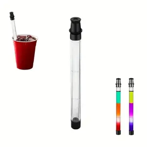 1 Count Shot Straw with Scale, Shot Tube Holder, Drinkware Accessory for Home, Beach, Pool, Party, Bar, Drinking Tool