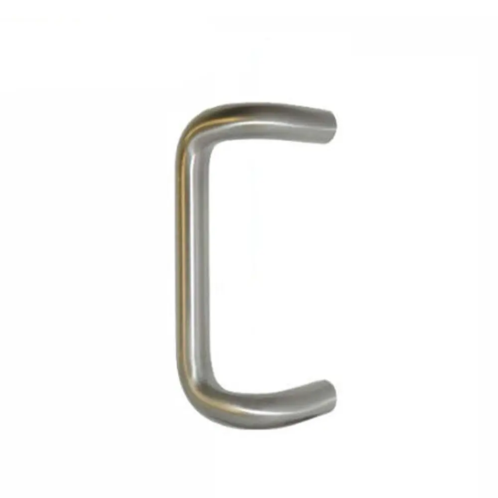 Don-Jo 1151 Offset Round Satin Finish Door Pull Handle, 10" CTC, 628 Aluminum Door Hardware