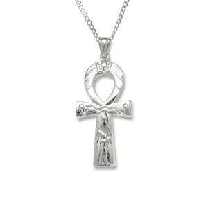 Key of Life .925 Sterling Silver Ankh Pendant Necklace