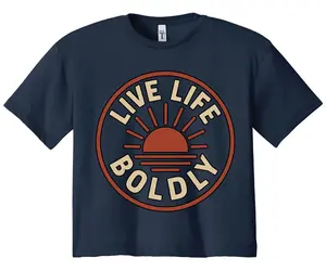 Live Life Boldly Crop Top