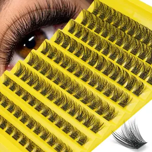 10 Pairs 120pcs D Curl False Eyelashes, Mixed Sizes, Soft Natural Segmented Lashes, DIY Makeup, Party, Travel, Holiday Essential, High Quality Eyelashes