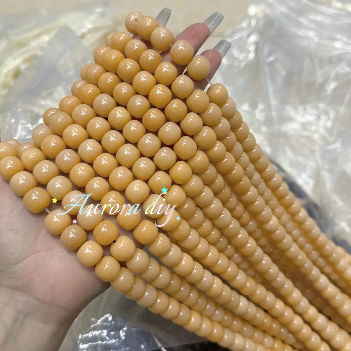 11*12mm light orange*1 string(114pcs)