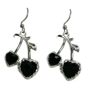Cherry Glo Handmade Earrings Stainless Steel Tarnish Resitant Cherry Earrings for Women