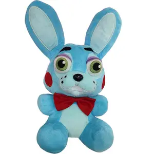 9.8” Plush Blue Rabbit Bonnie Plush Stuffed Animal Doll Game and Anime Fans Made Plushies for Boy Girl Plush Gifts