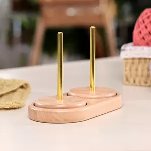 Wooden Yarn Holder, Yarn Ball Holder for Knitting, Wood Yarn Holder for Crocheting, Thread Holder,Yarn spinner, Yarn Spindle Dispenser Accessories, Knitting & Crocheting Accessory Gift, Christmas Gift Idea