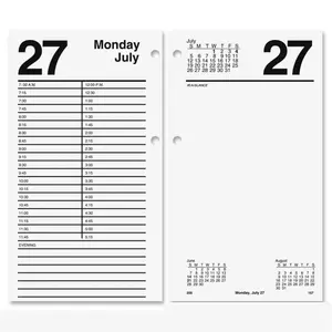 At A Glance  Large Desk Calendar Refill - White