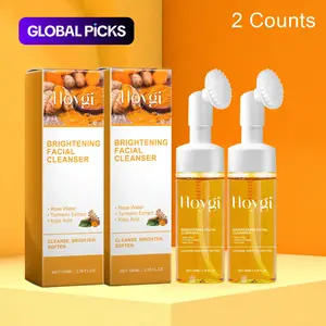 Turmeric Brightening Facial Cleanser, 1/2 Counts Moisturizing Deep-Cleansing Face Wash, Facial Skin Care for Women and Men #GLOBAL PICKS