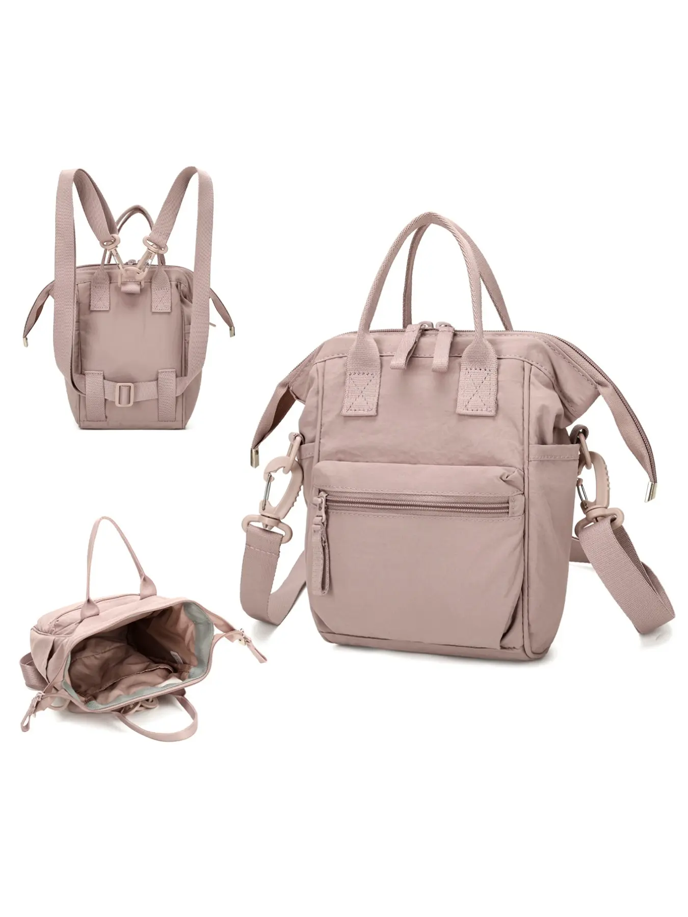 Mini Simple Casual Backpack, New Arrival Travel Shoulder Bag, Lightweight Fabric Sports Bag for All Seasons, Perfect for Business Trips, Convertible Backpack
