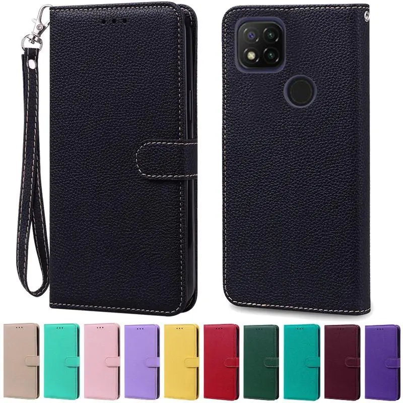 For Redmi 9C NFC Case Wallet Flip Leather Case For Xiaomi Redmi 9C 9 C Phone Case Soft Silicone For Xiaomi Redmi 9C NFC Fundas