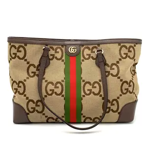 Pre-owned GUCCI Canvas Tote Ophidia Shopping Jumbo GG Medium #3572