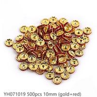 #71(10mm 500pcs) Gold/ Red YH071019