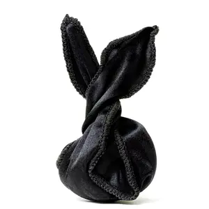 Kim Kimble™ Silk Twister Hair Rollers - 12 Count, Large 5x24 cm & Small 3.5x21 cm, Heatless Styling Tool for Manageable Curls and Waves Bunny Ears