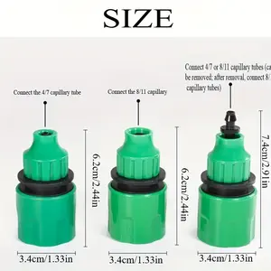 3 Fittings 4/7mm 8/11mm Hose Barb 4/7 Hose Quick Connector Garden Faucet Irrigation Drip Quick Coupler