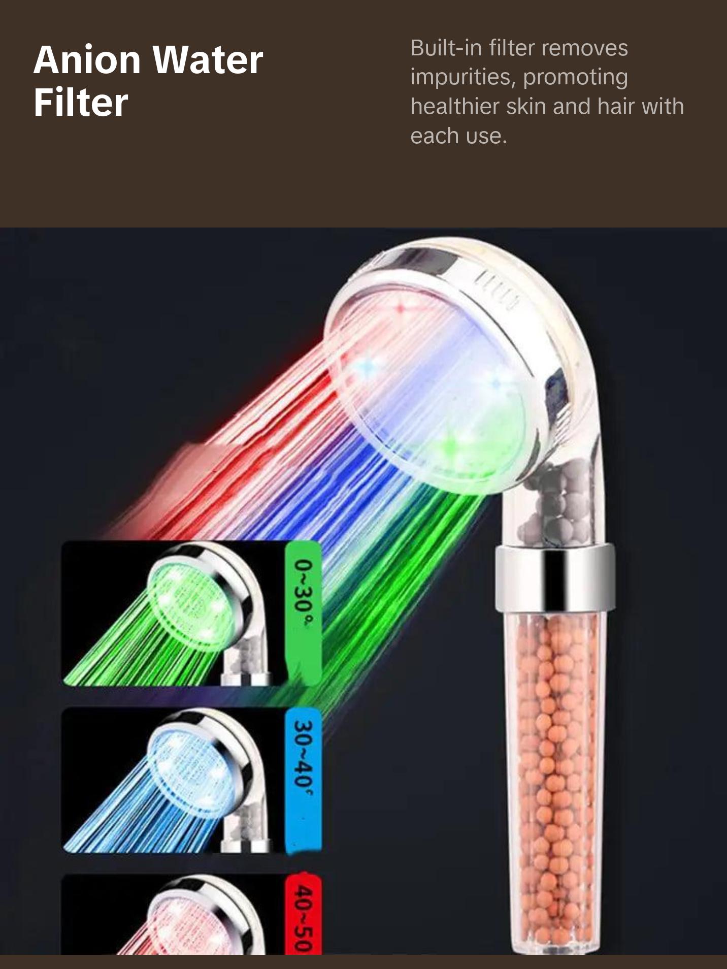 LED Light-Emitting Handheld Shower Head