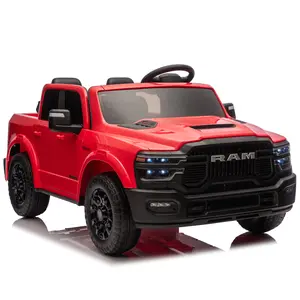 Officially Licensed Dodge RAM 2500 24V Kids Ride-On Truck, 2-Seater Electric Car with Parent Remote, 2WD, 4-Wheel Suspension, Bluetooth, USB/MP3, Music, Soft Start for Ages 3-6