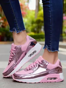 Women's Fashion Sneakers Comfortable Soft Sole Casual Shoes, Air Cushion Height Increase Shock Absorption Running Shoes, Sporty Running Shoes, Fashionable Running Shoes, Sports Shoes, Walking Running Shoes
